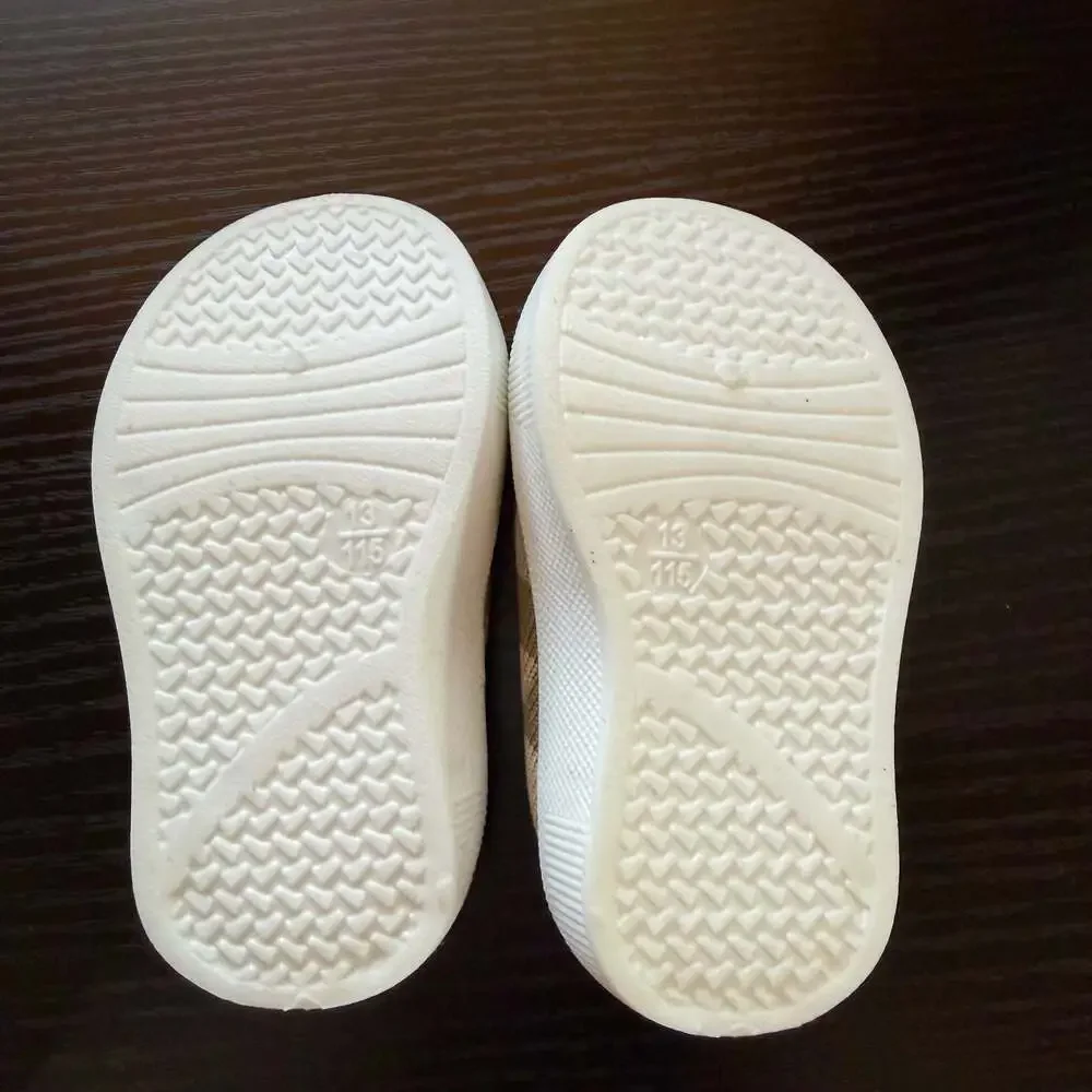Unbranded Baby Plaid Slip-On First Walking Sock Shoes